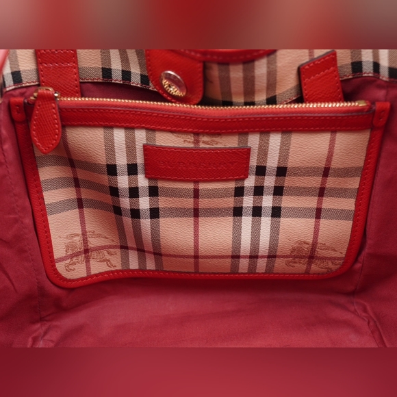 AB38❤️ BURBERRY Haymarket Check Canterbury Tote - Picture 7 of 15